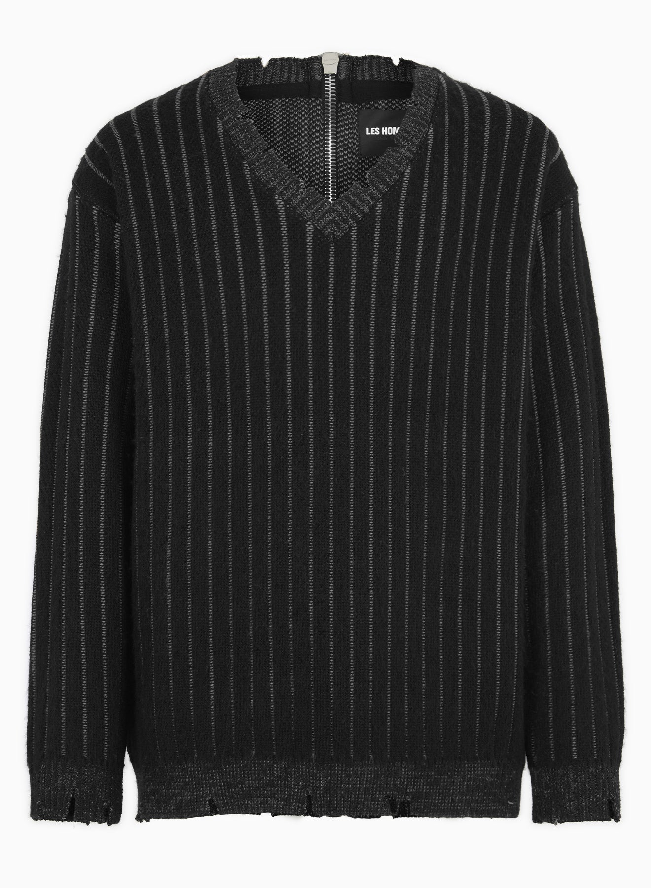 V SHAPE KNIT VANISE WITH ZIP ON THE BACK