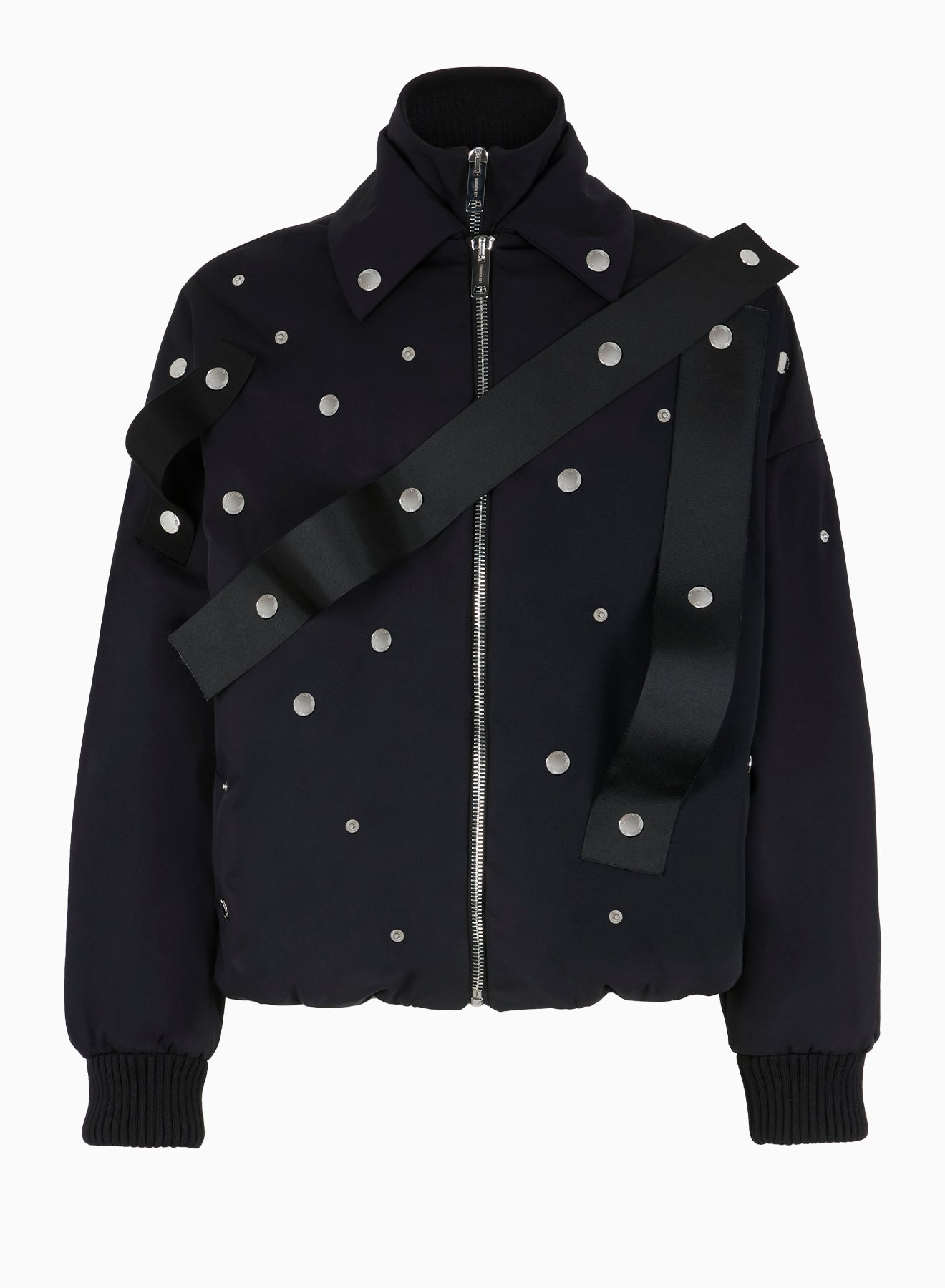 BOMBER BOTTON RAIN WITH DETACHEBLE COLLAR