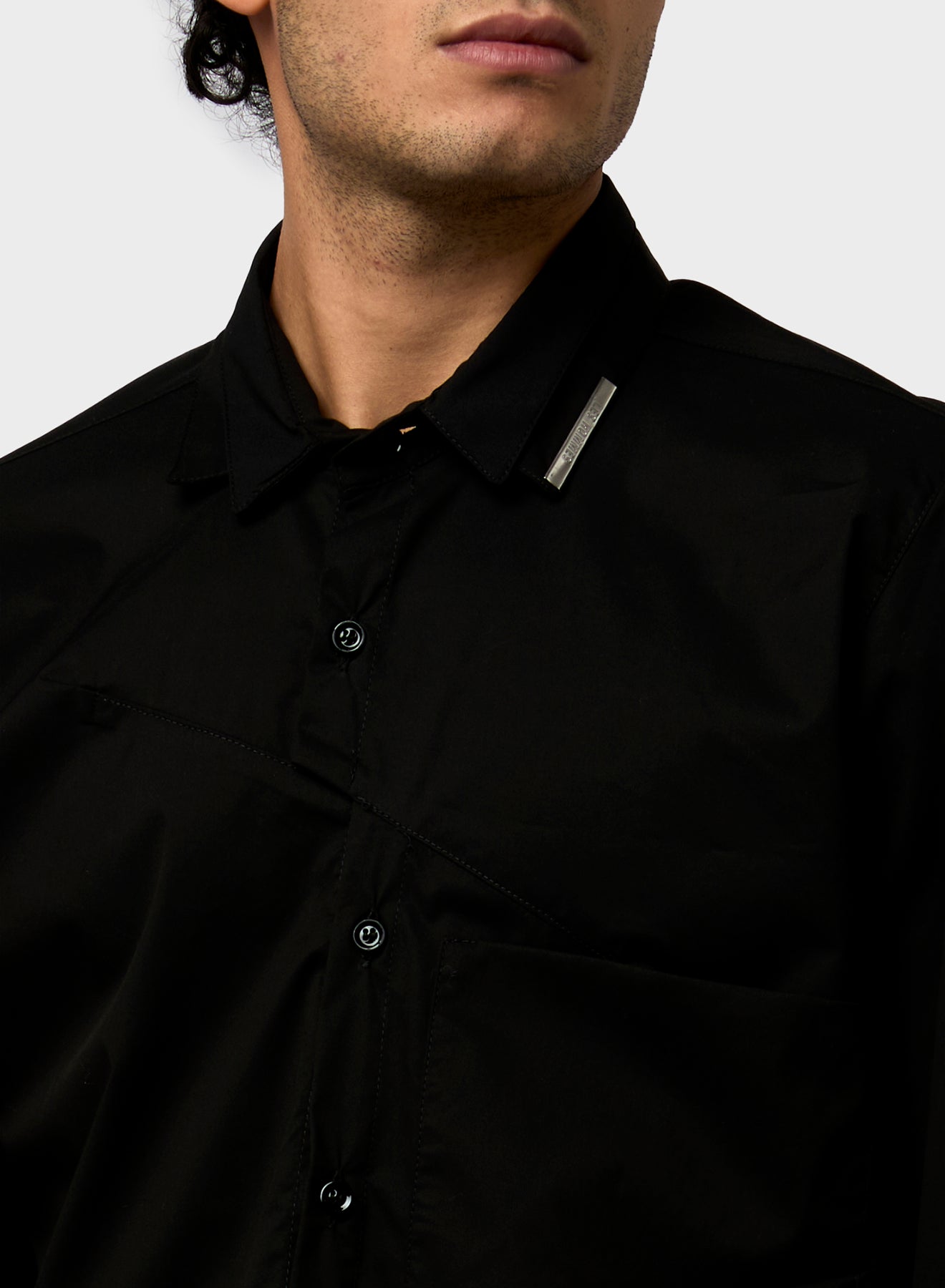 DOUBLE COLLAR IRREGULAR FRONT POCKET