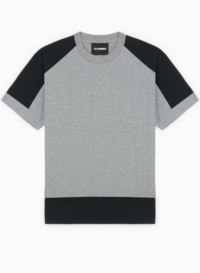 ROUND NECK NYLON DOUBLE LYERING T-SHIRT