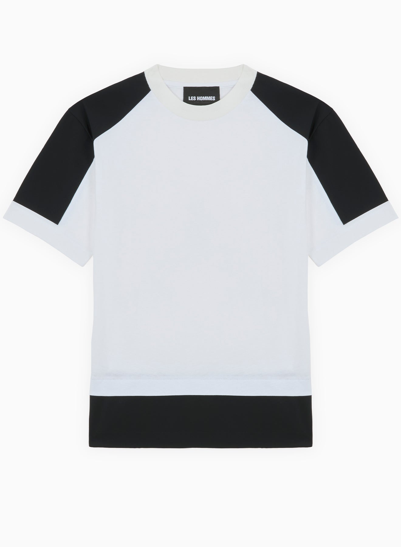 ROUND NECK NYLON DOUBLE LYERING T-SHIRT