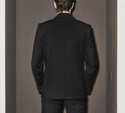 LHB2521304  Row Cut Paillettes cuff Blazer