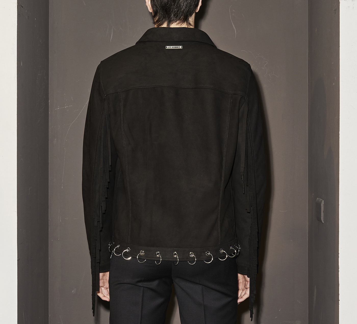 LHB2524001  Nabuck Fringes Jacket