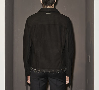 LHB2524001  Nabuck Fringes Jacket